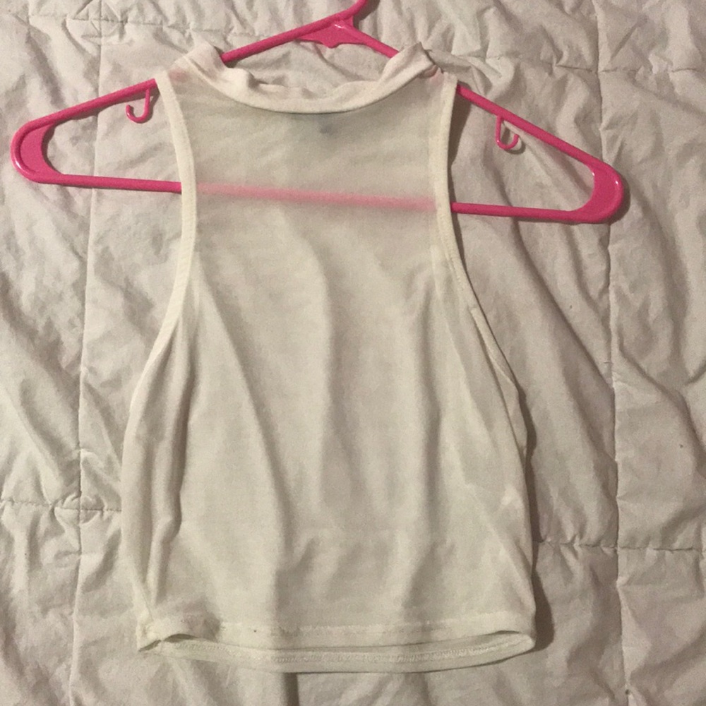 NWOT white mesh tank